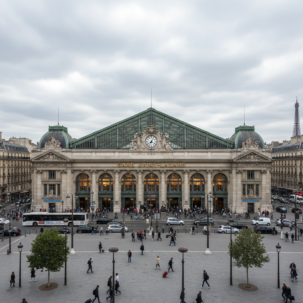 La Gare Saint Lazare est à 10 minutes seulement du Trente Hôtel.