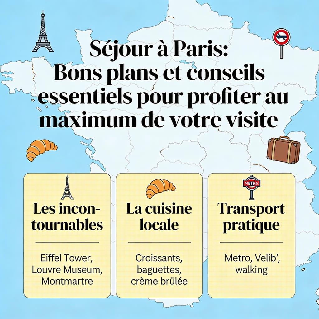 Séjour à Paris : Bons plans et conseils essentiels pour profiter au maximum